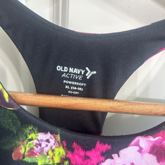 Old Navy Active Floral size 14/16 longline bra/tank. Inner bra - Picture 2 of 4